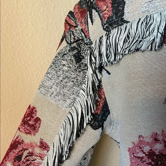 Guapi Fringed Butterfly Bomber Jacket . NEW w/o Tags - Picture 6 of 11